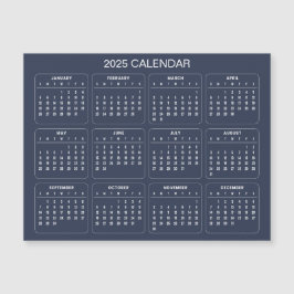 Calendario 2025 simple pero elegante | Tarjeta mag
