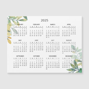Calendario 2025 simple pero elegante   Tarjeta mag