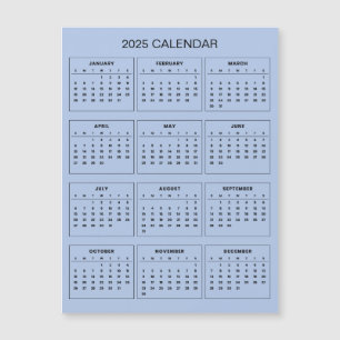Calendario 2025 simple pero elegante   Tarjeta mag