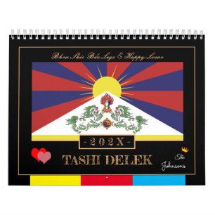 Calendario 2025 Tibetan Losar y Tashi Delek - Año Nuevo/Tíbet