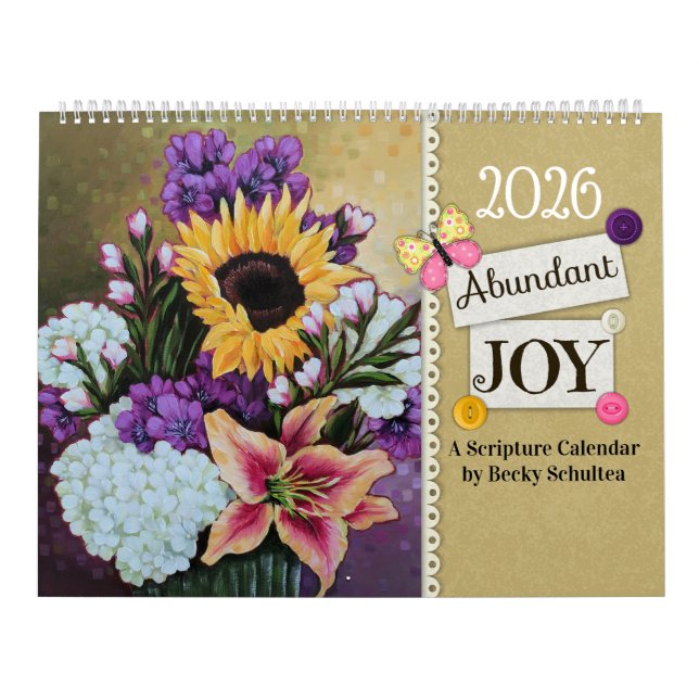 Calendario 2026 Abundant Joy Scripture Calendar (Tapa)