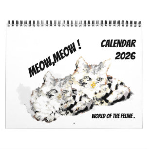 Calendario 2026 : Amor por el Felino