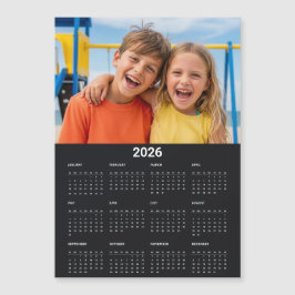 Calendario 2026 Año Completo Foto Imán de Nevera N