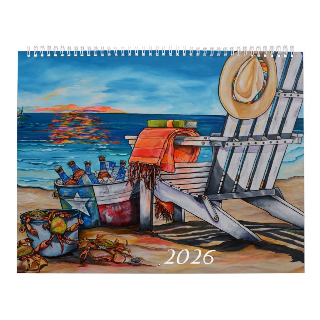 Calendario 2026 Beachy Artist Series Calendar (Tapa)