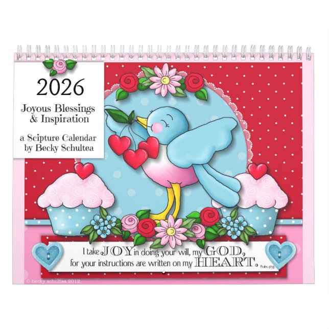 Calendario 2026 "Bendiciones y Inspiración Alegres (Tapa)
