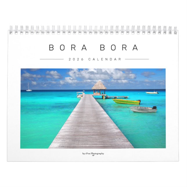 Calendario 2026 Bora Bora landscape photography (Tapa)