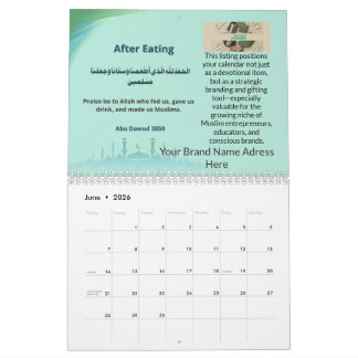 Calendario 2026 Brandable Islamic Hijri Calendar – Mindfulnes