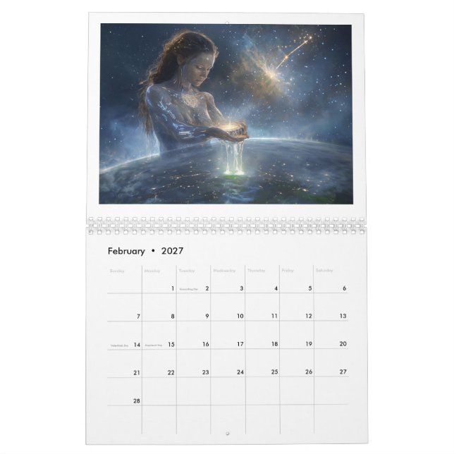 CALENDARIO 2026 CALENDAR  (Feb 2027)