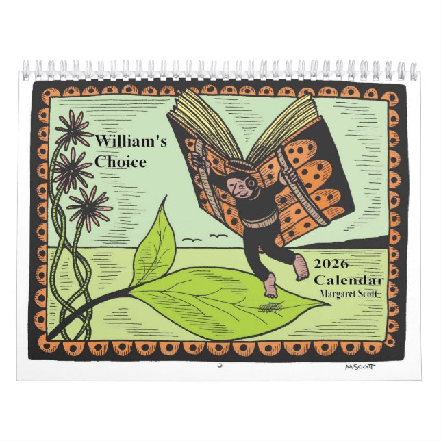 Calendario 2026 calendar featuring artwork by Margaret Scott (Tapa)