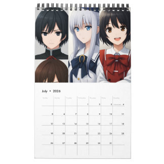 Calendario 2026 Calendar (Images created by Grok)
