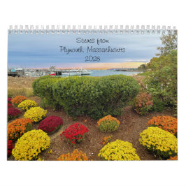 Calendario 2026 Calendar - Plymouth, Massachusetts 