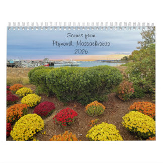 Calendario 2026 Calendar - Plymouth, Massachusetts 