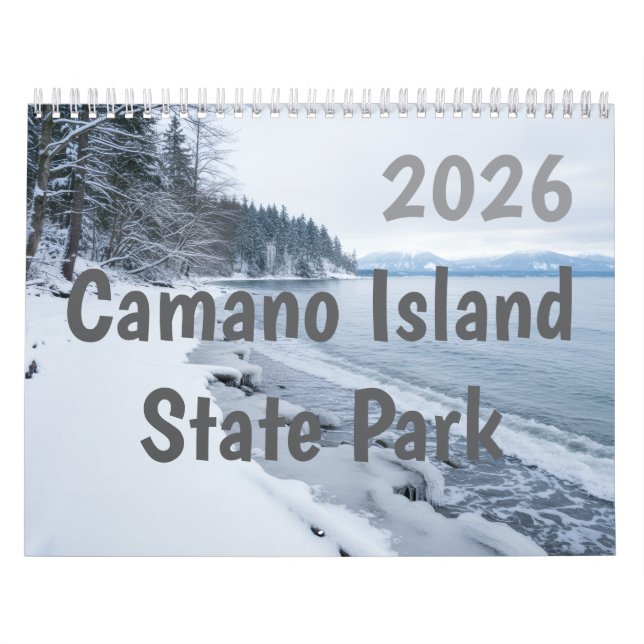 Calendario 2026 Camano Island State Park Personalized (Tapa)