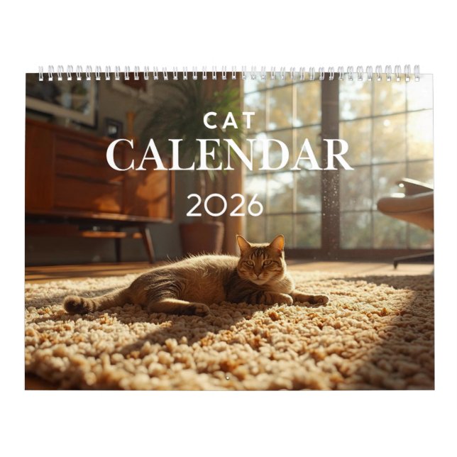 Calendario 2026 Cat Calendar | 12 Month Wall Calendar (Tapa)