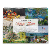 Calendario 2026 - Claude Monet 2 - Impresionismo