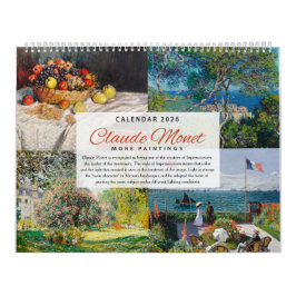 Calendario 2026 - Claude Monet 2 - Impresionismo
