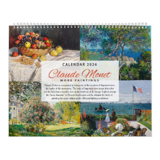 Calendario 2026 - Claude Monet 2 - Impresionismo