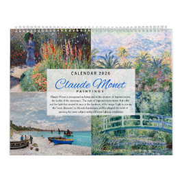 Calendario 2026 - Claude Monet - Impresionismo