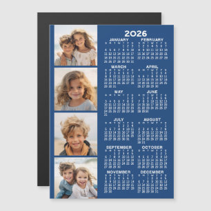 Calendario 2026 con 4 tarjetas magnéticas de Colla