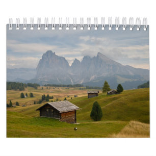 Calendario 2026 con imágenes de Dolomitas italiana