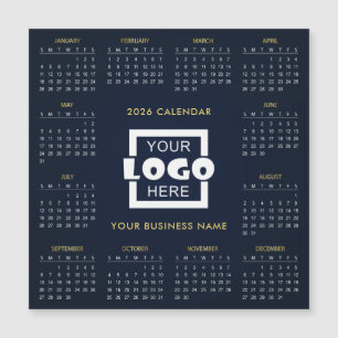 Calendario 2026 con logo de empresa personalizado 
