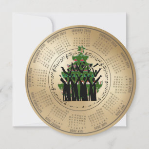 Calendario 2026 Coro Cantando Árbol de Navidad Fie