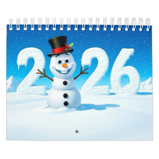 Calendario 2026 Cute Seasonal Character Wall Calendar (Small)