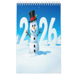 Calendario 2026 Cute Seasonal Character Wall Calendar (Small)