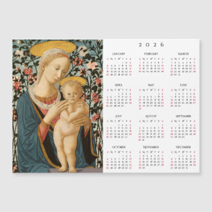Calendario 2026 de Arte Antiguo de la Virgen y el