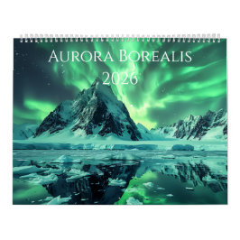 Calendario 2026 de Arte de Aurora Boreal