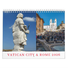 Calendario 2026 de Ciudad del Vaticano y Roma
