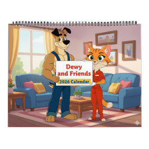 Calendario 2026 de Dewy y Amigos