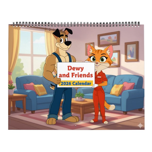 Calendario 2026 de Dewy y Amigos (Tapa)