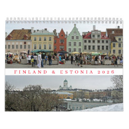 Calendario 2026 de Finlandia y Estonia