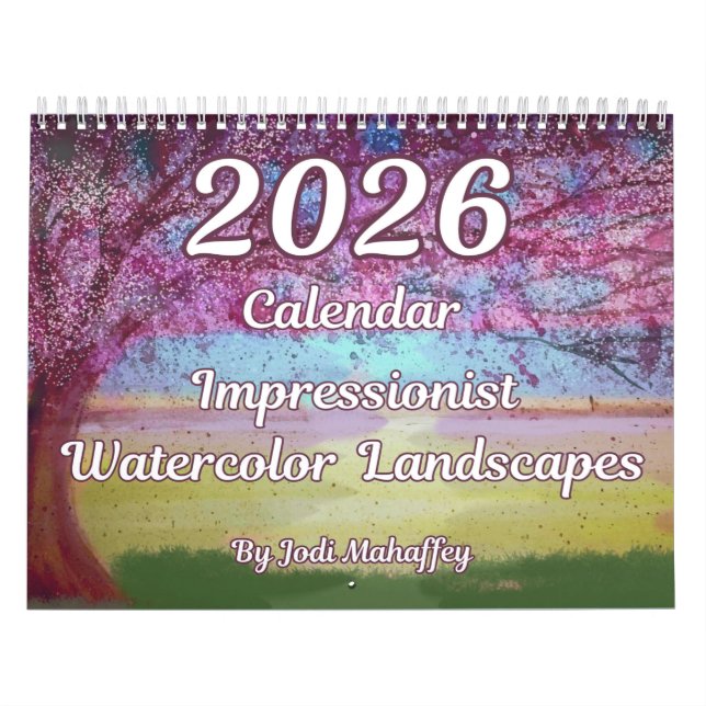 Calendario 2026 de impresionantes paisajes acuátic (Tapa)
