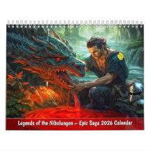 Calendario 2026 de la Saga Épica de los Nibelungos
