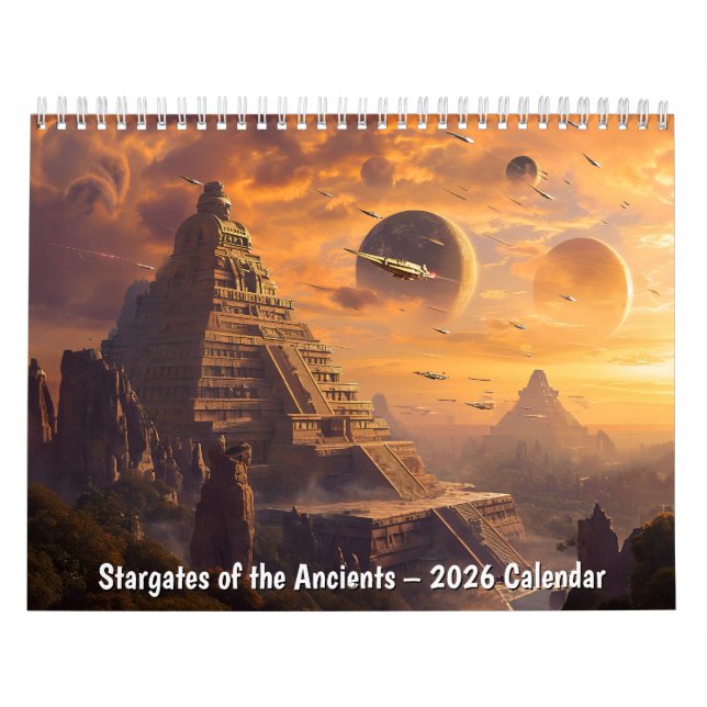 Calendario 2026 de Stargates de los Antiguos (Tapa)