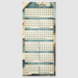 Calendario 2026 de un vistazo Tarjeta magnética