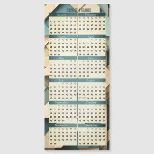 Calendario 2026 de un vistazo Tarjeta magnética
