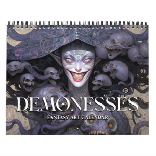 Calendario 2026 Demonesses Dark Fantasy Art Calendar