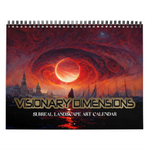 Calendario 2026 Dimensiones Visionarias 4 Paisajes Surrealist
