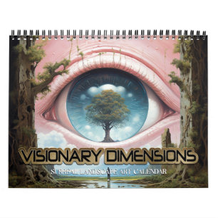 Calendario 2026 Dimensiones Visionarias 5 Paisajes Surrealist