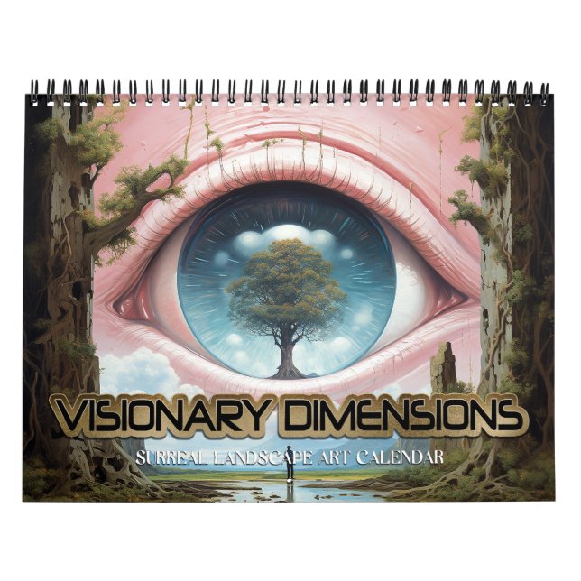 Calendario 2026 Dimensiones Visionarias 5 Paisajes Surrealist (Tapa)