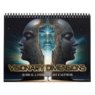 Calendario 2026 Dimensiones Visionarias 6 Paisajes Surrealist