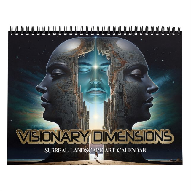 Calendario 2026 Dimensiones Visionarias 6 Paisajes Surrealist (Tapa)