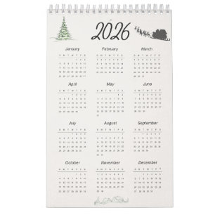 Calendario 2026 – Diseño de Calendario Imprimible