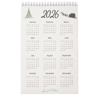 Calendario 2026 – Diseño de Calendario Imprimible