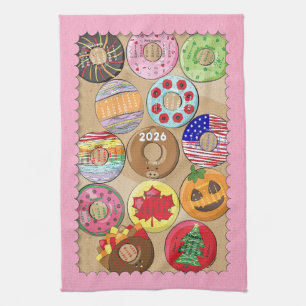 Calendario 2026 Donuts Kitchen Toallas
