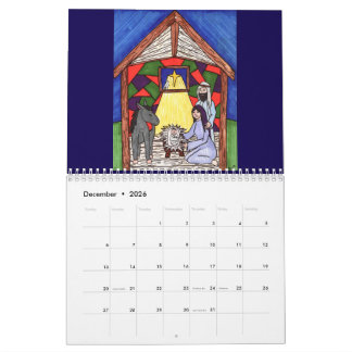 Calendario 2026 Drawing Artwork Calendar by Rebecca Harris