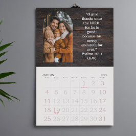 Calendario 2026 Family Blessings Photos Scripture Large